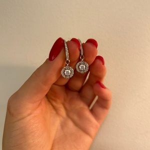 Authentic Swarovski drop earrings